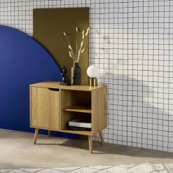 Sideboard 1 Tür, 2 Einlegeböden, 80 cm