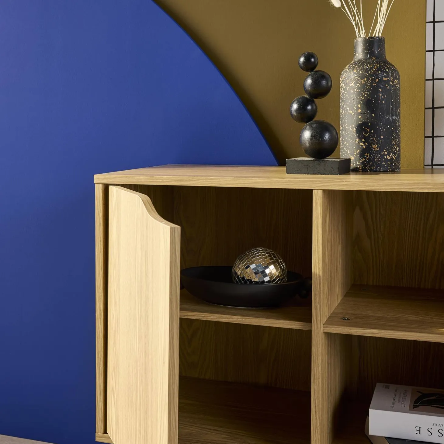 Sideboard 1 Tür, 2 Einlegeböden, 80 cm