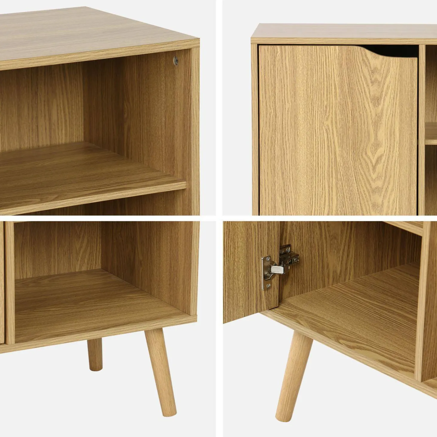 Sideboard 1 Tür, 2 Einlegeböden, 80 cm