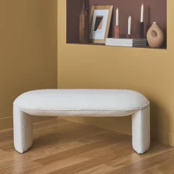 Sitzbank mit Bouclé-Bezug
