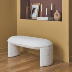 Sitzbank mit Bouclé-Bezug