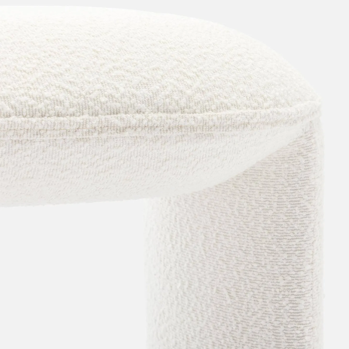 Sitzbank mit Bouclé-Bezug