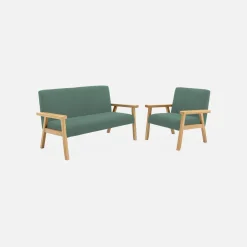2-Sitzer Bank für Kinder Cord und Hevea-Holz