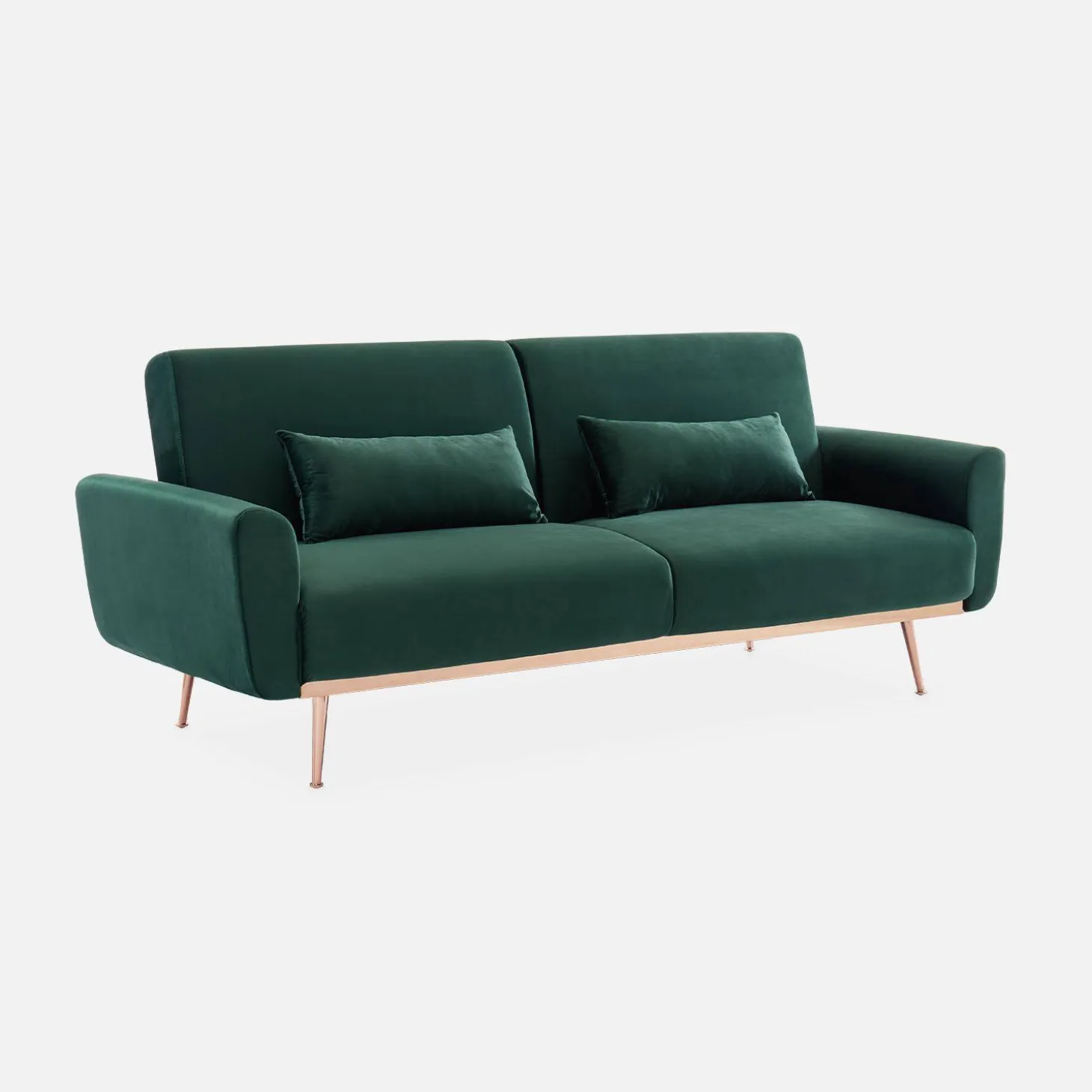 2-3-Sitzer Design Sofa mit Samtbezug