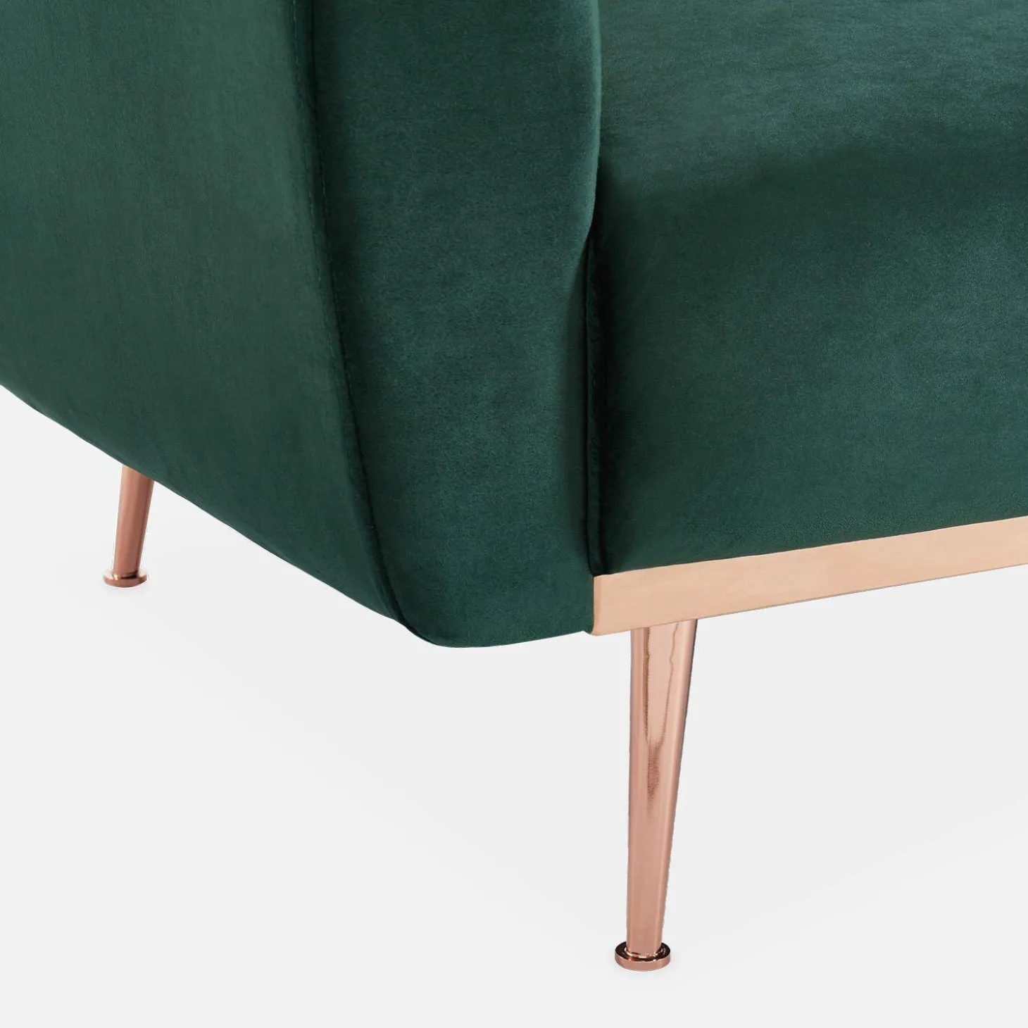 2-3-Sitzer Design Sofa mit Samtbezug