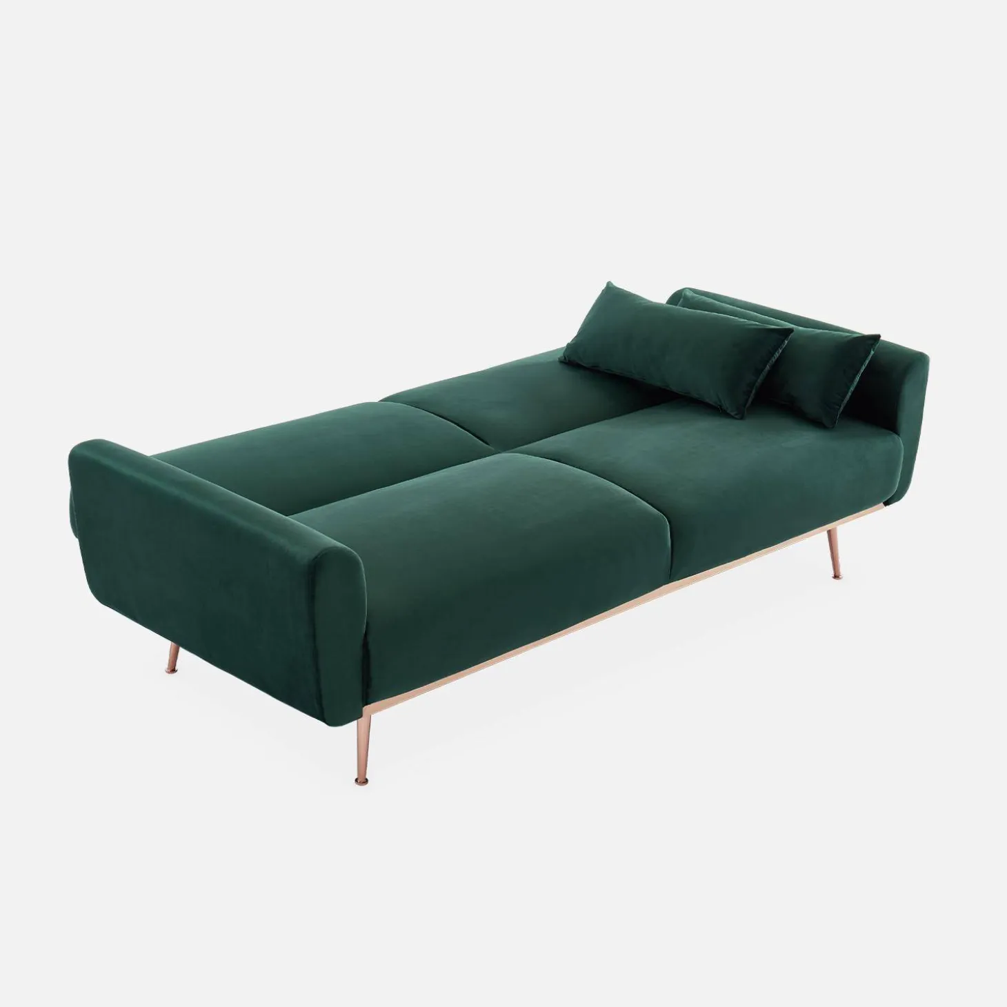 2-3-Sitzer Design Sofa mit Samtbezug