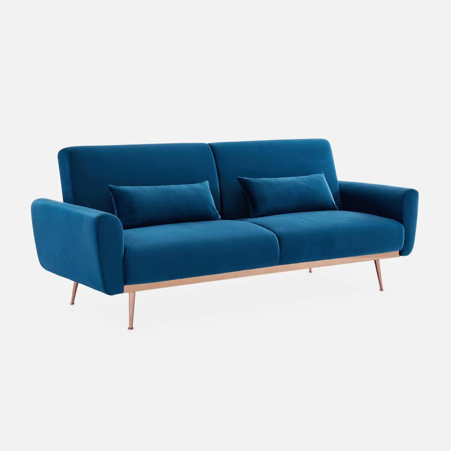 2-3-Sitzer Design Sofa mit Samtbezug