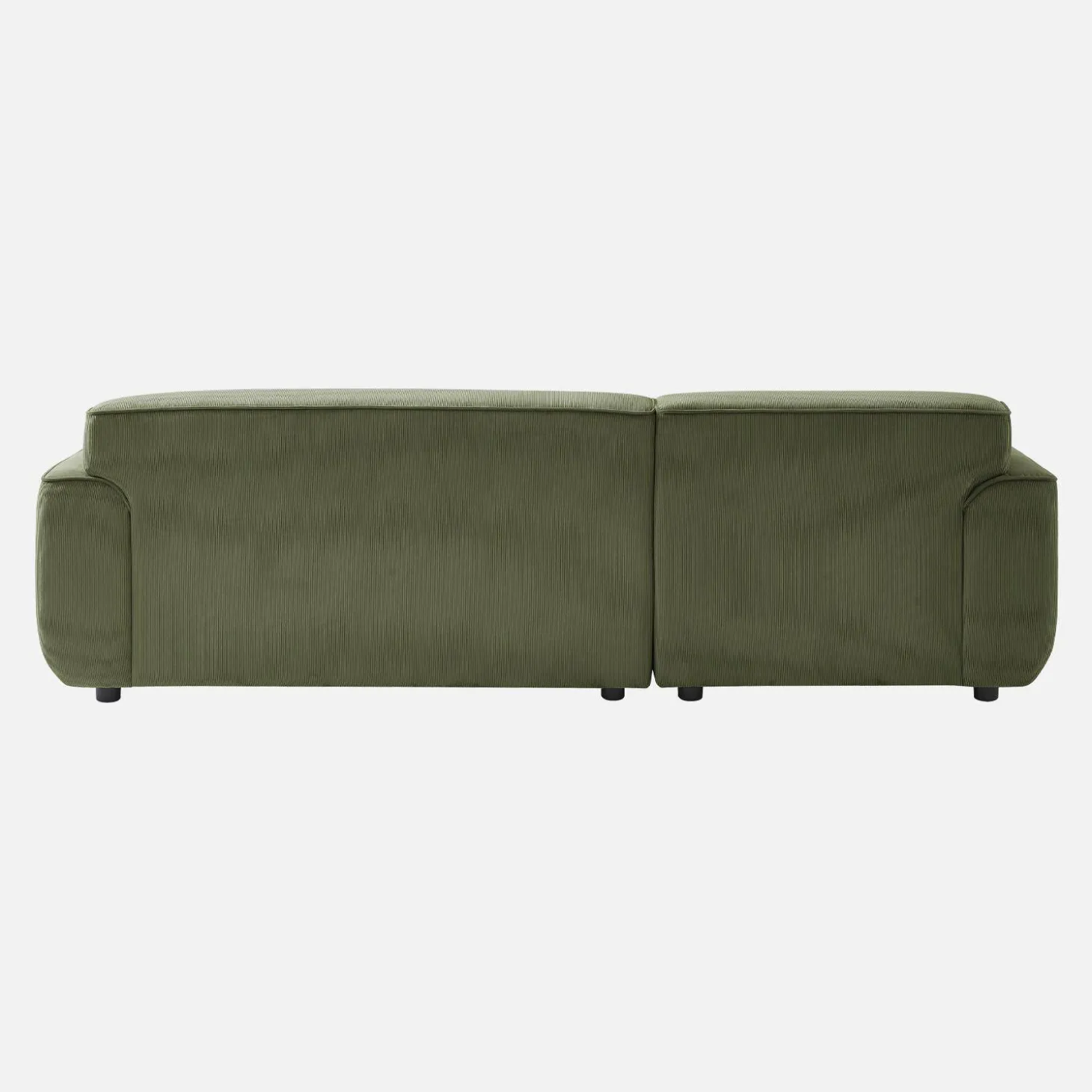 2-3-Sitzer Ecksofa mit Cordbezug, Recamiere links
