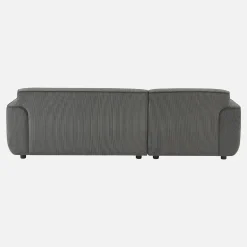 2-3-Sitzer Ecksofa mit Cordbezug, Recamiere links