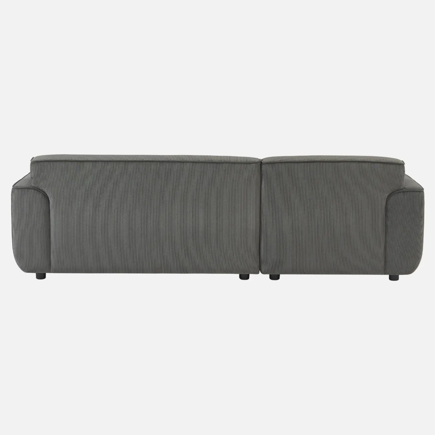 2-3-Sitzer Ecksofa mit Cordbezug, Recamiere links