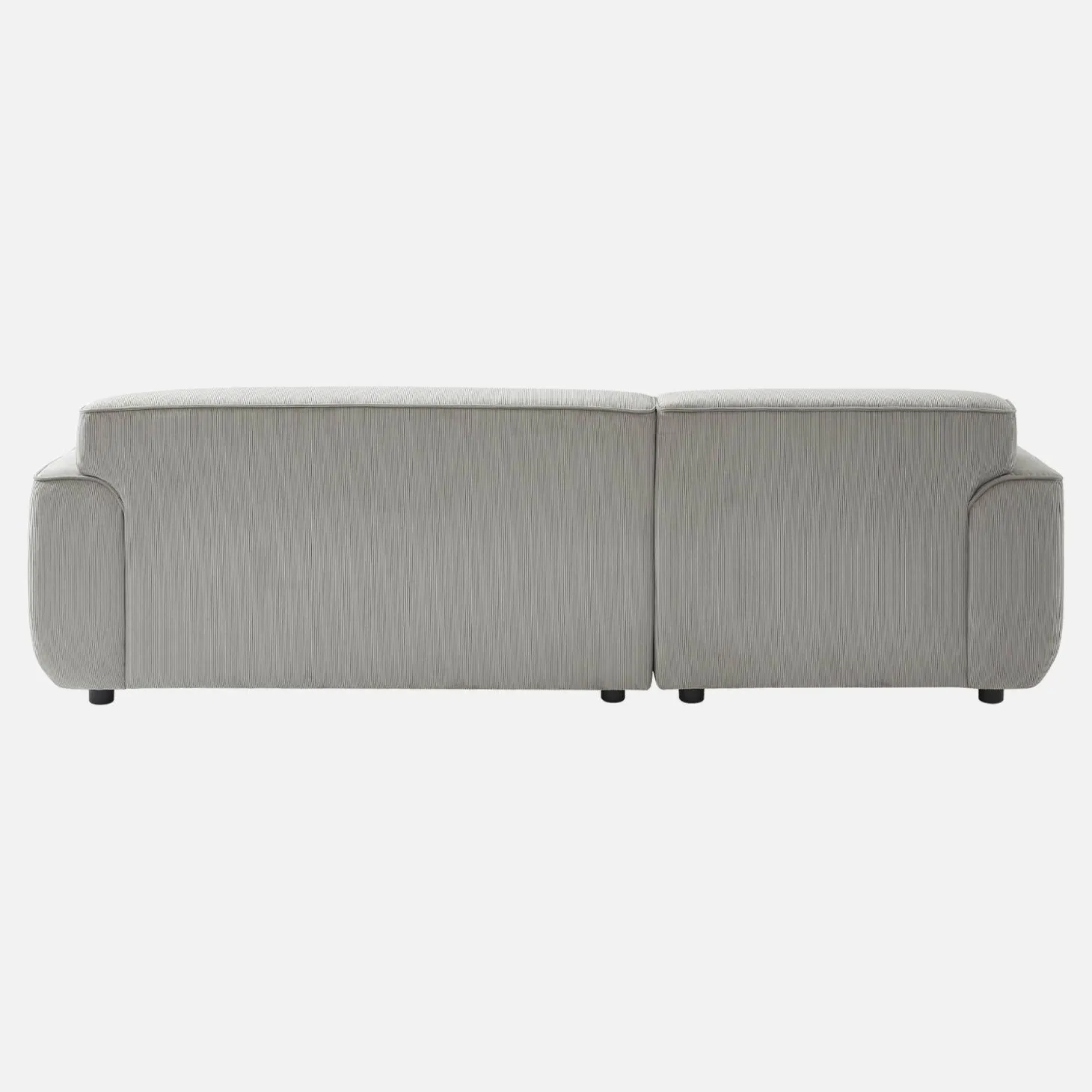 2-3-Sitzer Ecksofa mit Cordbezug, Recamiere links