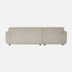 2-3-Sitzer Ecksofa mit Cordbezug, Recamiere links