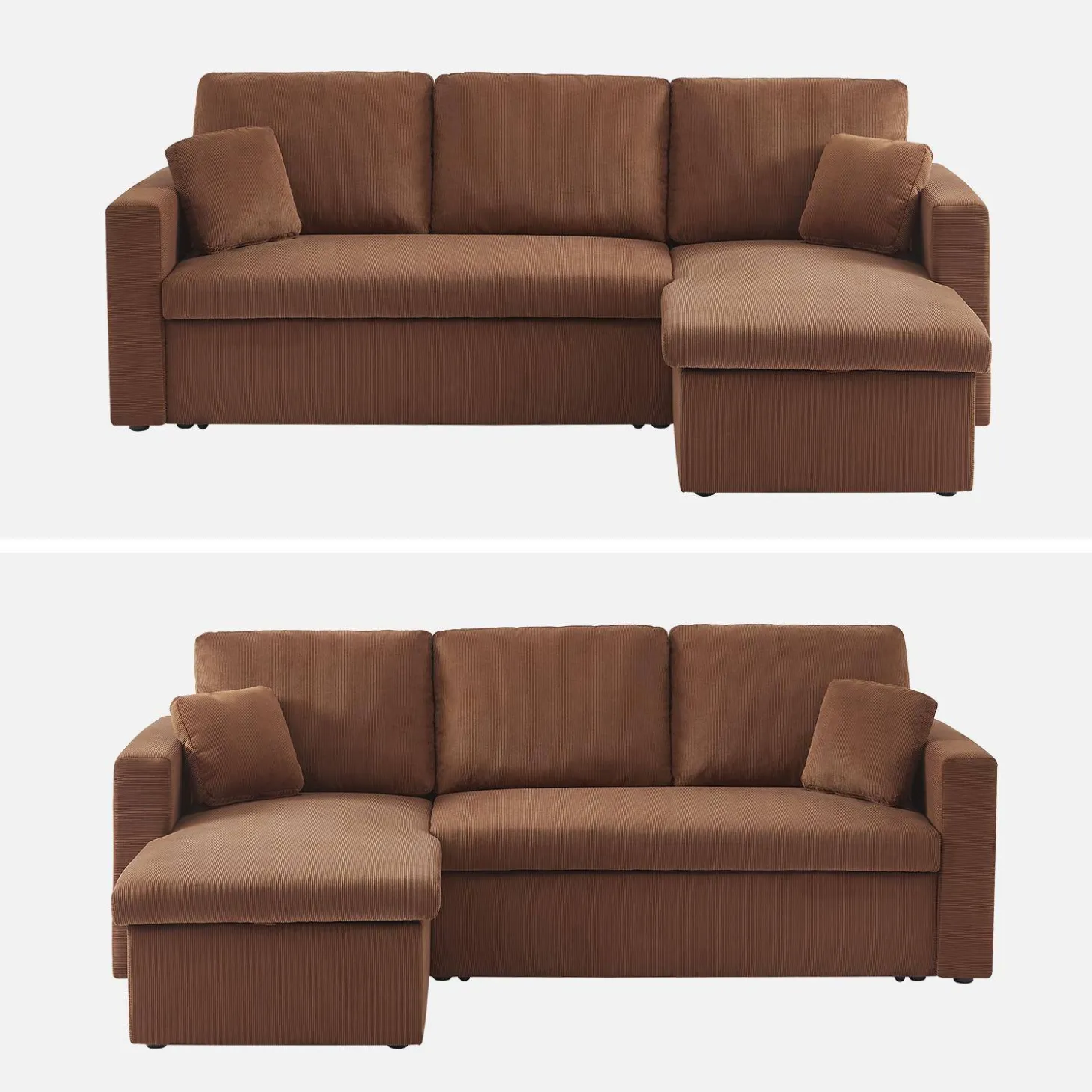 3-Sitzer Ecksofa mit Schlaffunktion