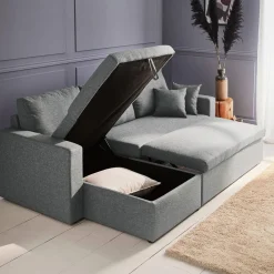 3-Sitzer Ecksofa mit Schlaffunktion