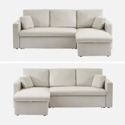 3-Sitzer Ecksofa mit Schlaffunktion