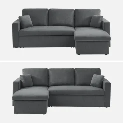 3-Sitzer Ecksofa mit Schlaffunktion