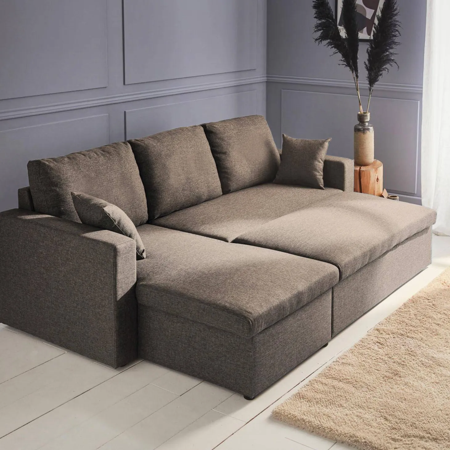 3-Sitzer Ecksofa mit Schlaffunktion