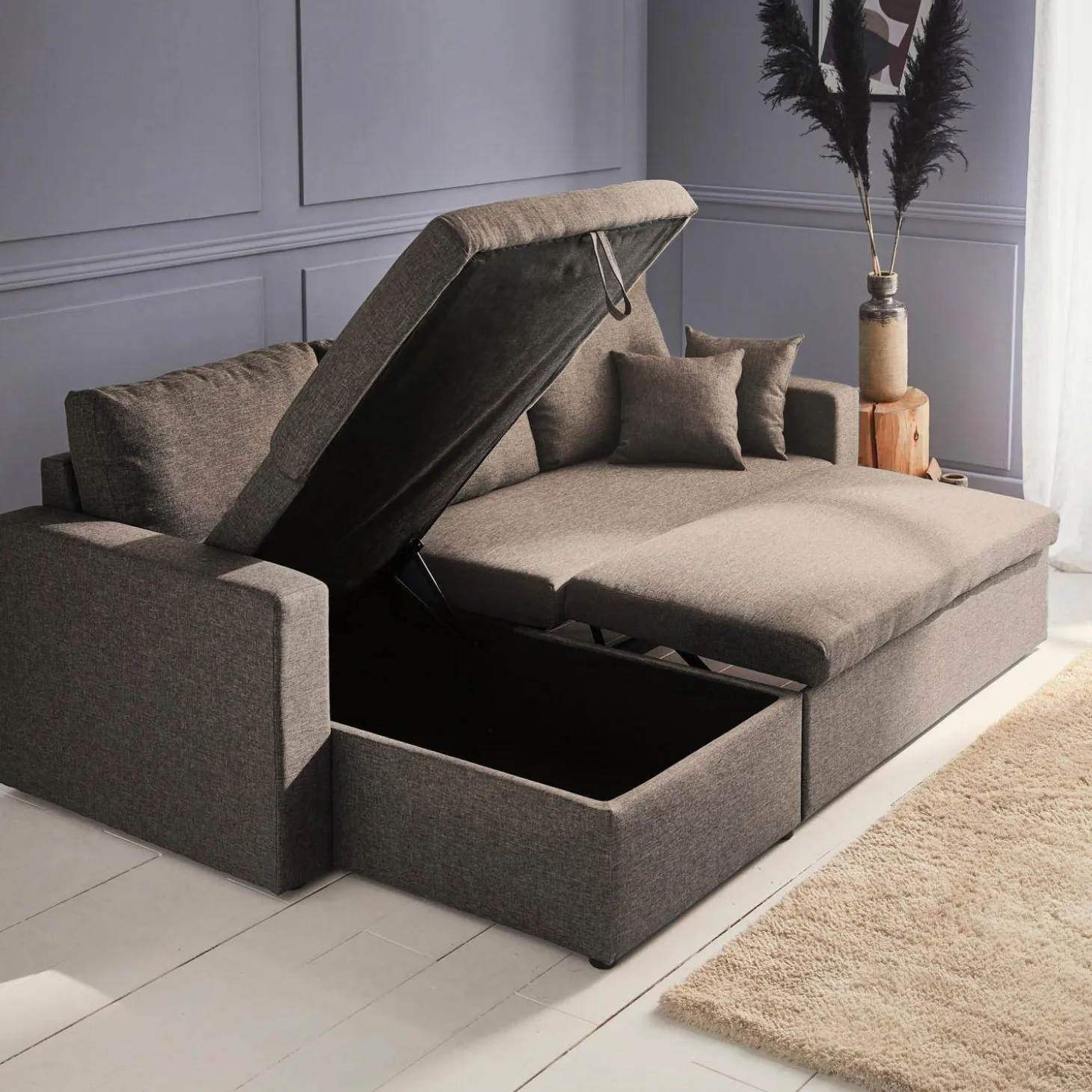 3-Sitzer Ecksofa mit Schlaffunktion