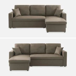 3-Sitzer Ecksofa mit Schlaffunktion