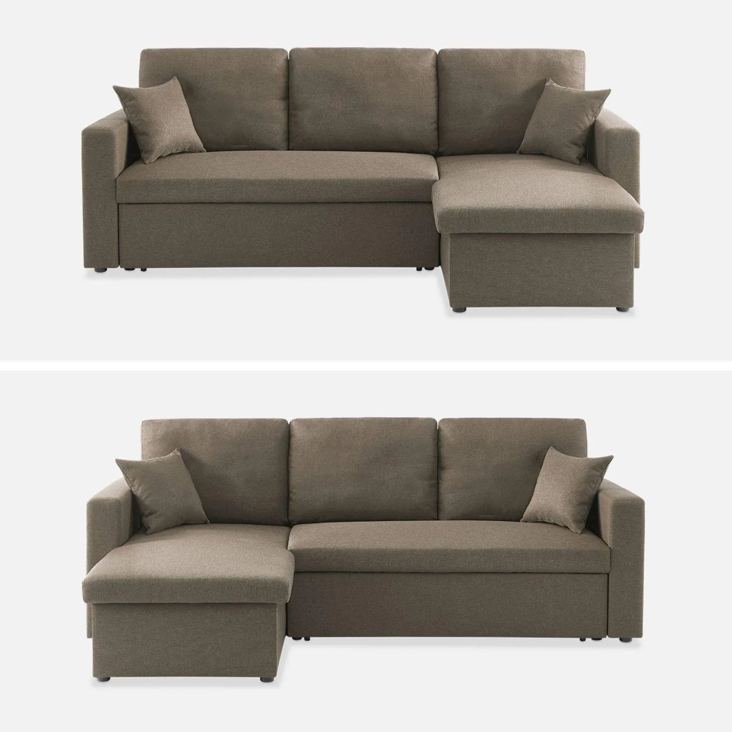 3-Sitzer Ecksofa mit Schlaffunktion