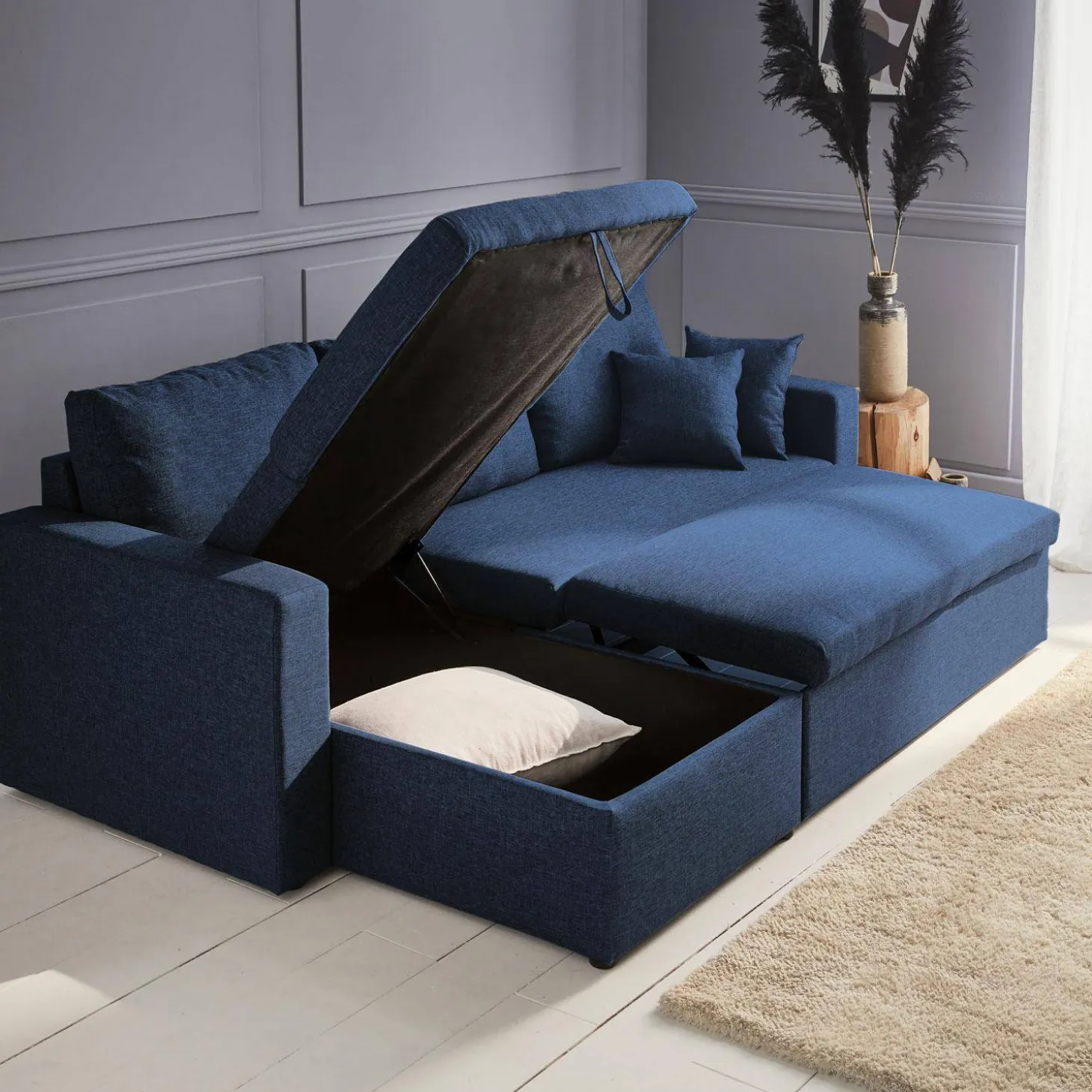 3-Sitzer Ecksofa mit Schlaffunktion