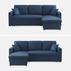 3-Sitzer Ecksofa mit Schlaffunktion
