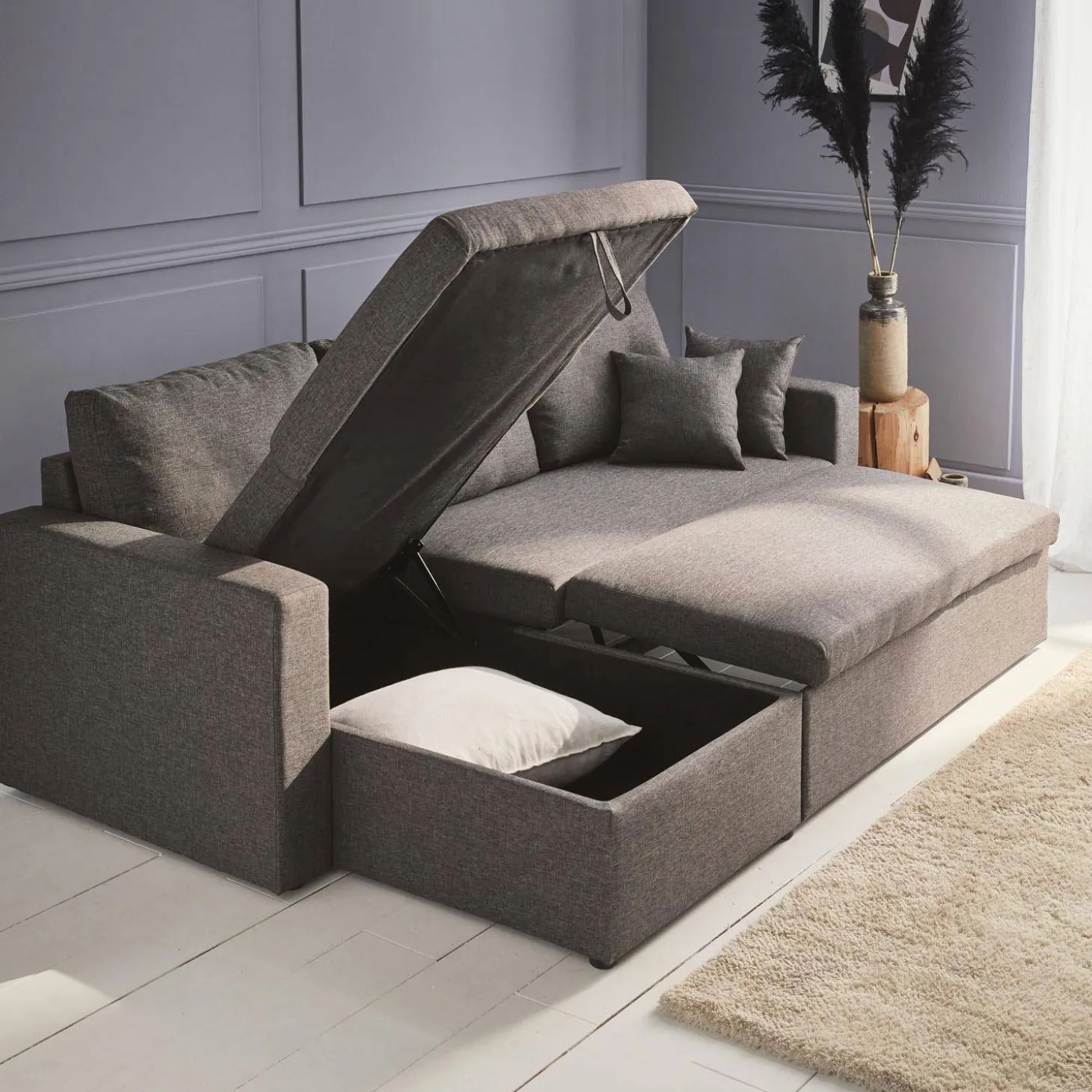 3-Sitzer Ecksofa mit Schlaffunktion