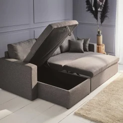 3-Sitzer Ecksofa mit Schlaffunktion