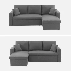 3-Sitzer Ecksofa mit Schlaffunktion
