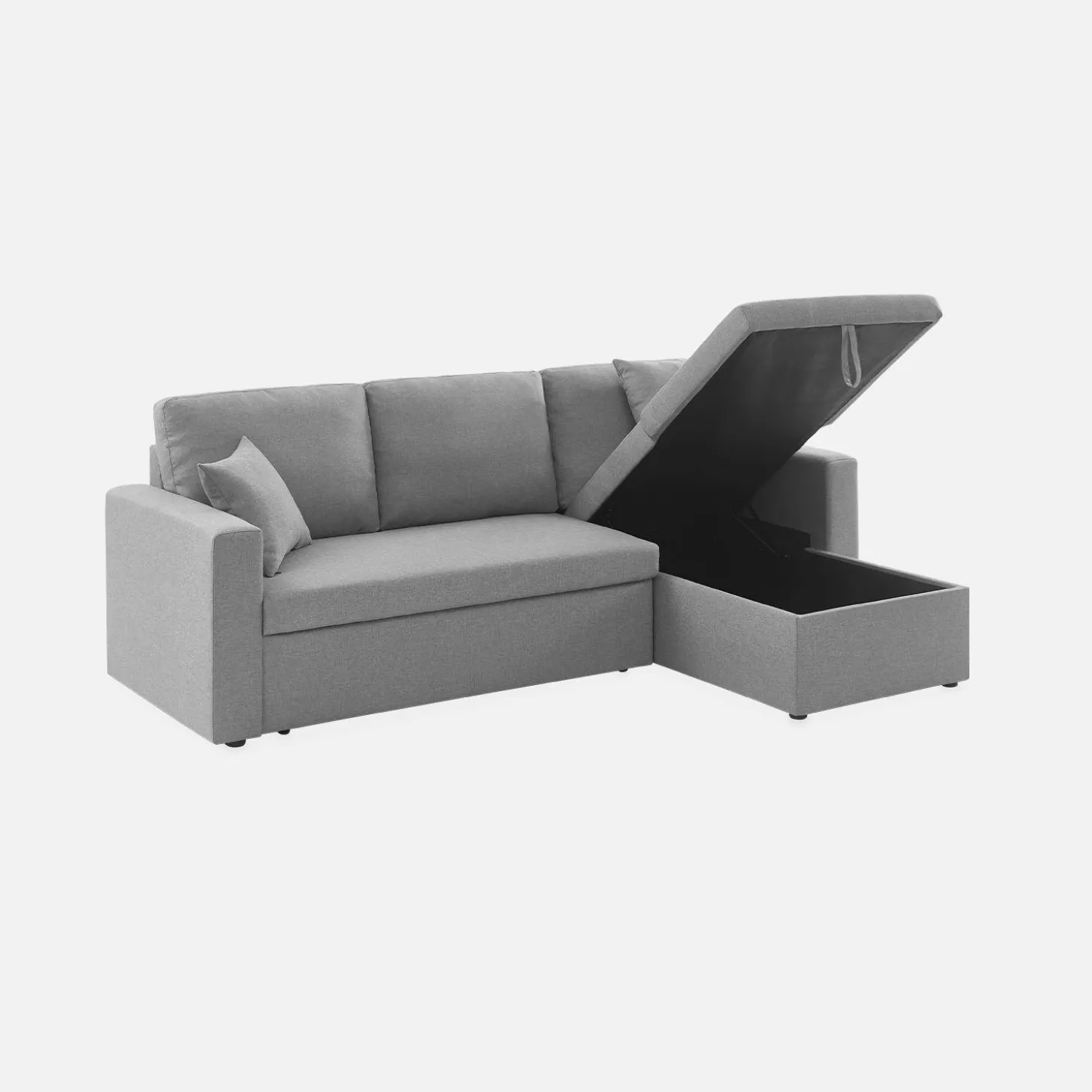 3-Sitzer-Ecksofa, mit Schlaffunktion, Recamiere beidseitig montierbar
