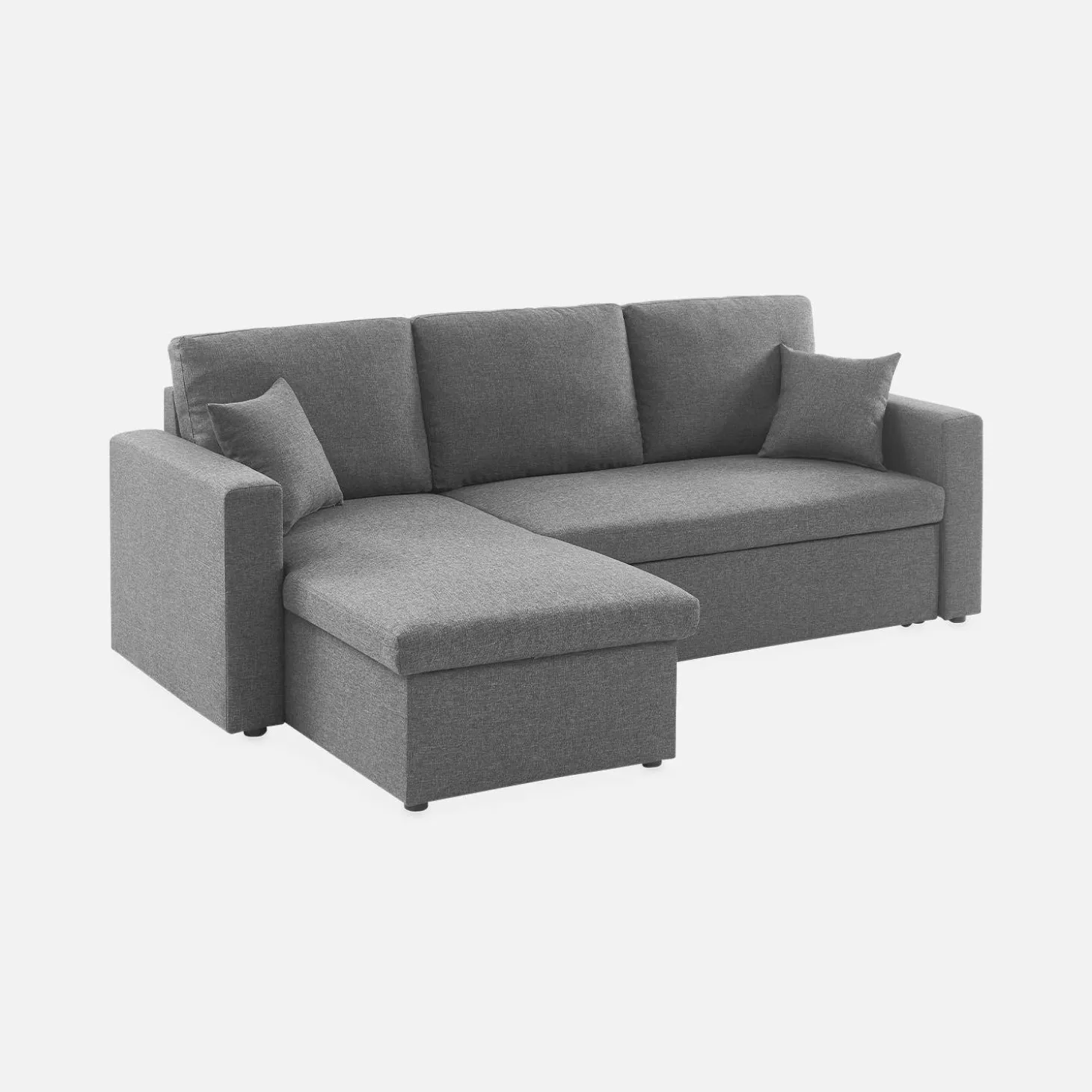 3-Sitzer-Ecksofa, mit Schlaffunktion, Recamiere beidseitig montierbar