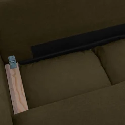 3-Sitzer Ecksofa mit Schlaffunktion und Chenille-Bezug, Recamiere beidseitig montierbar