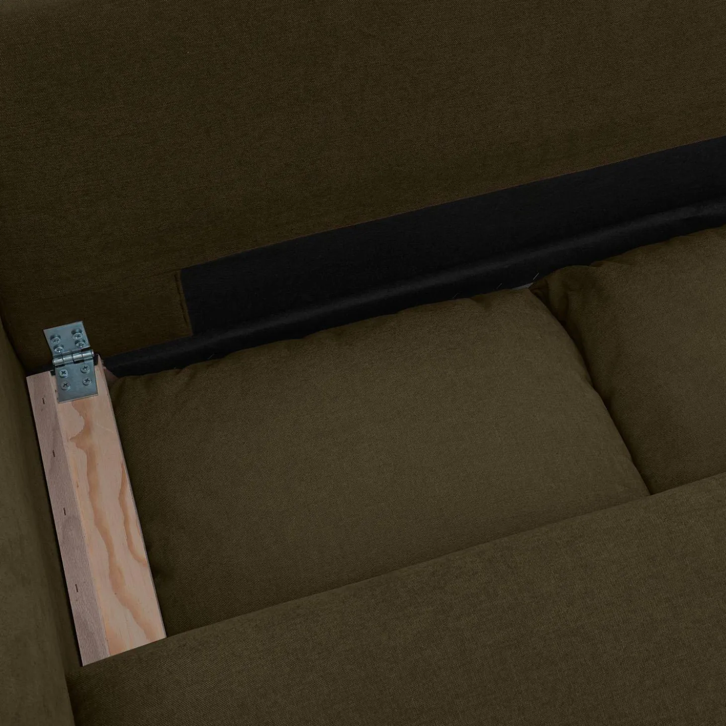 3-Sitzer Ecksofa mit Schlaffunktion und Chenille-Bezug, Recamiere beidseitig montierbar