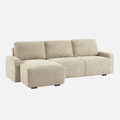 3-Sitzer Ecksofa Recamiere links mit Stoffbezug
