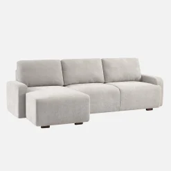 3-Sitzer Ecksofa Recamiere links mit Stoffbezug