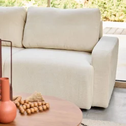 3-Sitzer Ecksofa Recamiere links mit Stoffbezug