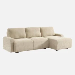 3-Sitzer Ecksofa Recamiere rechts mit Stoffbezug
