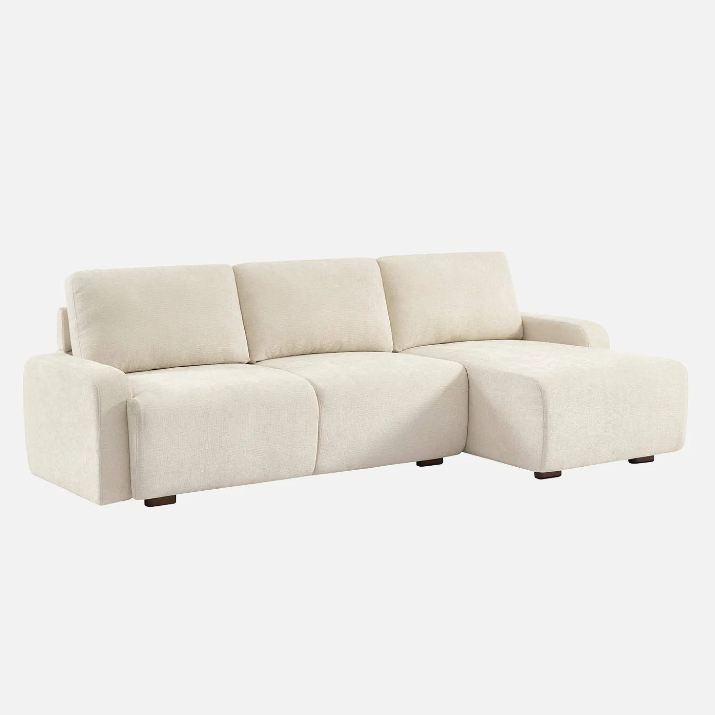 3-Sitzer Ecksofa Recamiere rechts mit Stoffbezug