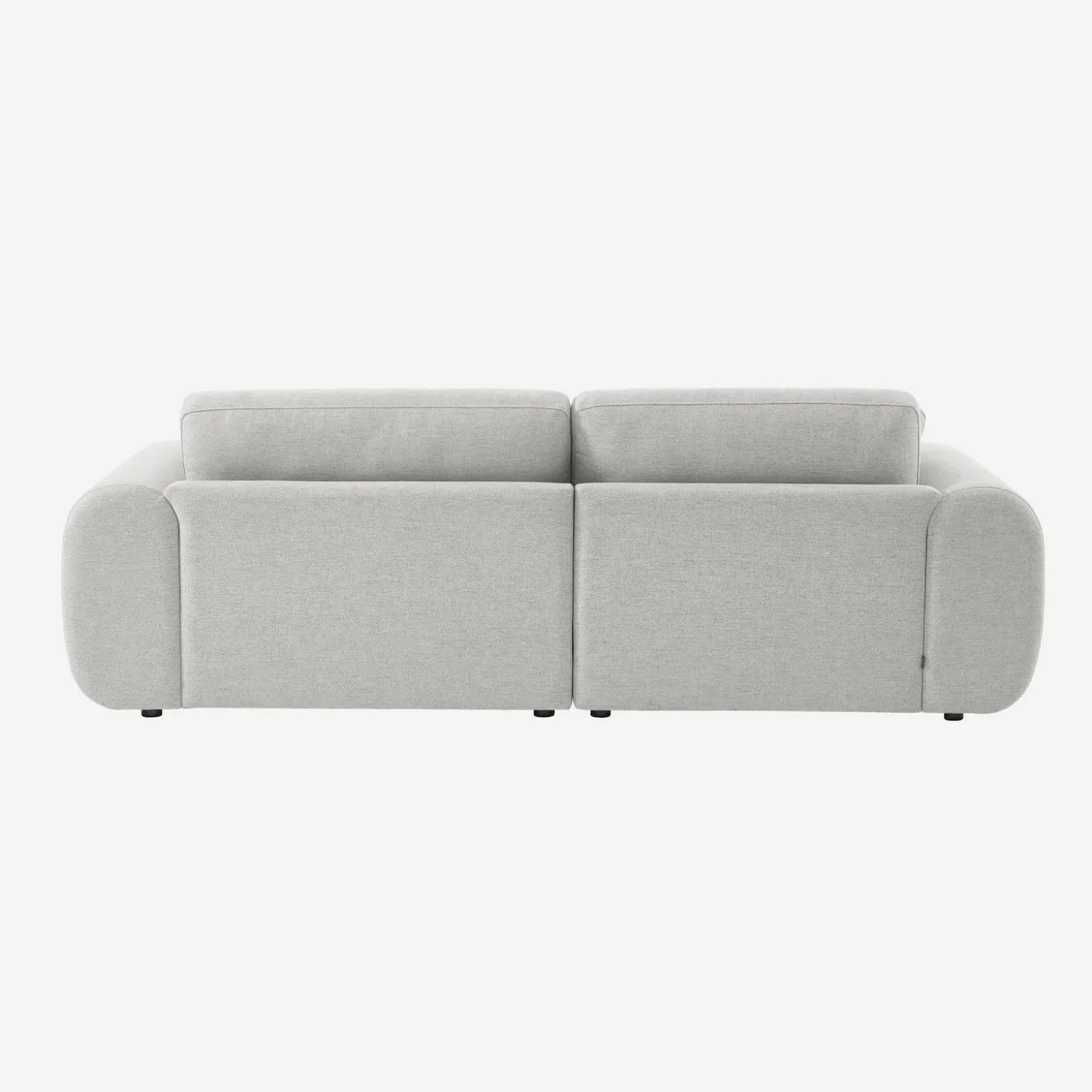 3-Sitzer Ecksofa Recamiere rechts mit Stoffbezug, runde Füße