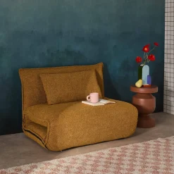 1-Sitzer Schlafsessel mit Bezug aus strukturiertem Bouclé