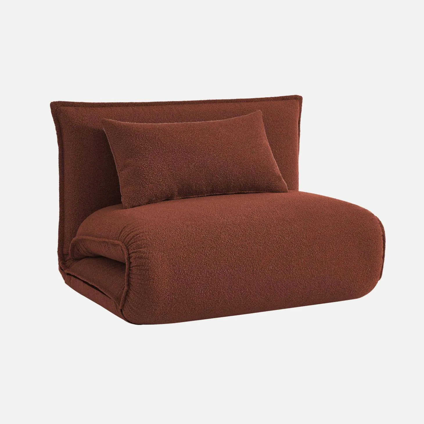 1-Sitzer Schlafsessel mit Bezug aus strukturiertem Bouclé