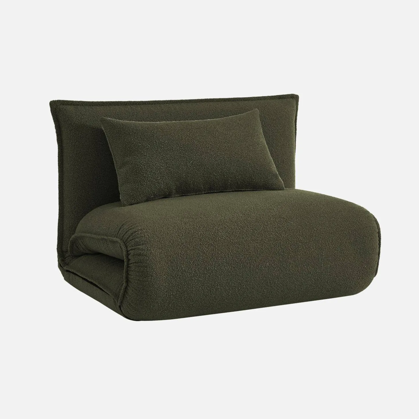 1-Sitzer Schlafsessel mit Bezug aus strukturiertem Bouclé