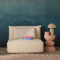 1-Sitzer Schlafsessel mit Bezug aus strukturiertem Bouclé