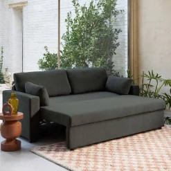 3-Sitzer Schlafsofa Chenille-Bezug
