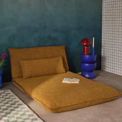 2-Sitzer Schlafsofa mit Bezug aus strukturiertem Bouclé