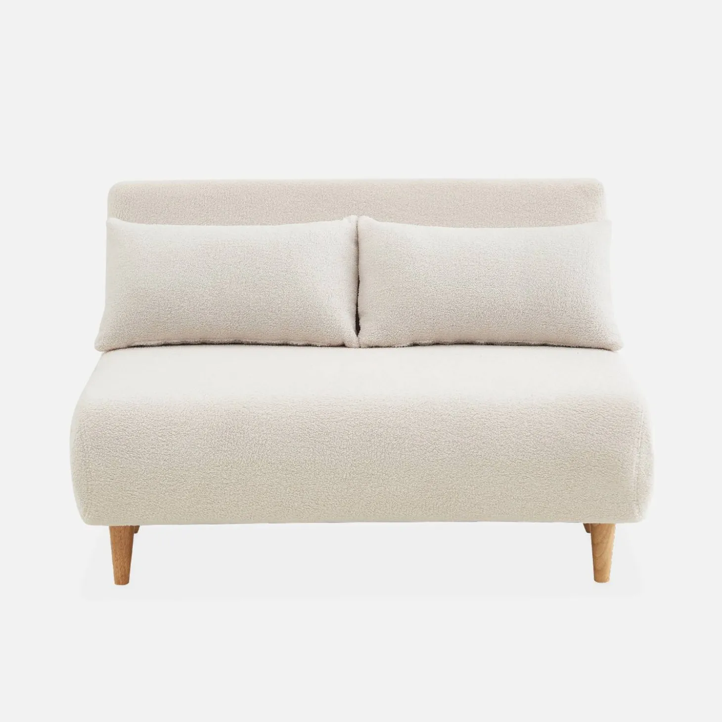 2-Sitzer Schlafsofa mit Bouclé-Bezug