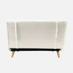 2-Sitzer Schlafsofa mit Bouclé-Bezug