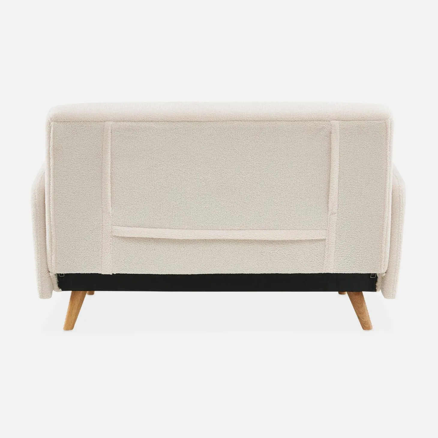 2-Sitzer Schlafsofa mit Bouclé-Bezug
