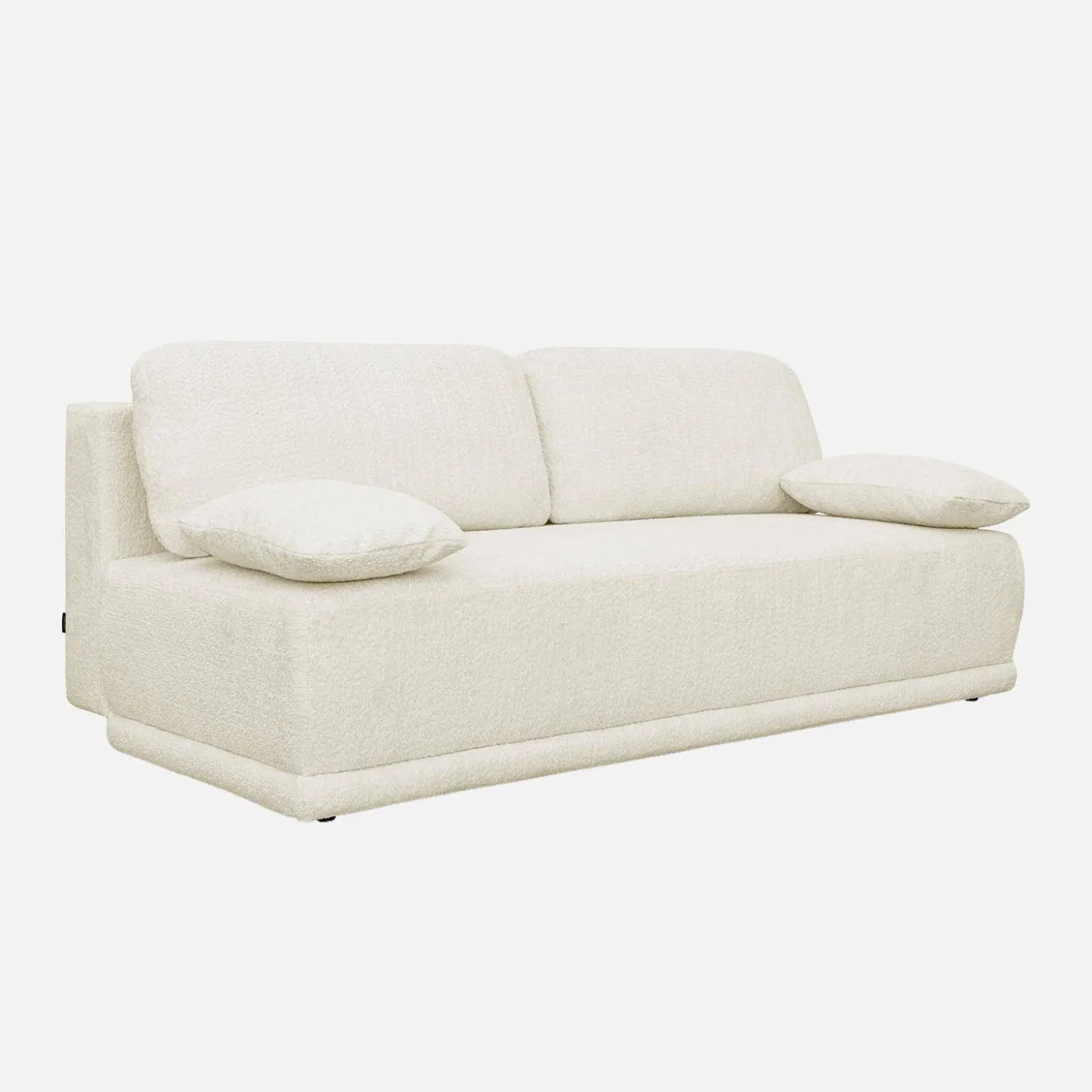 3-Sitzer-Schlafsofa mit Bouclé-Bezug und Stauraum