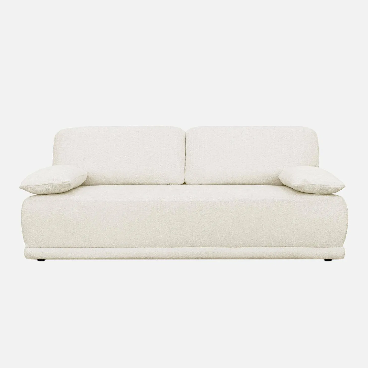 3-Sitzer-Schlafsofa mit Bouclé-Bezug und Stauraum